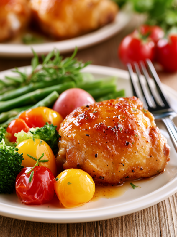Baked Boneless Chicken Thighs With Easy Oven Timing