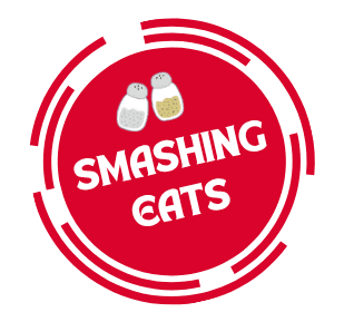 smashing eats logo in red