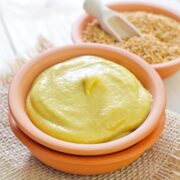 homemade Dijon mustard in a bowl