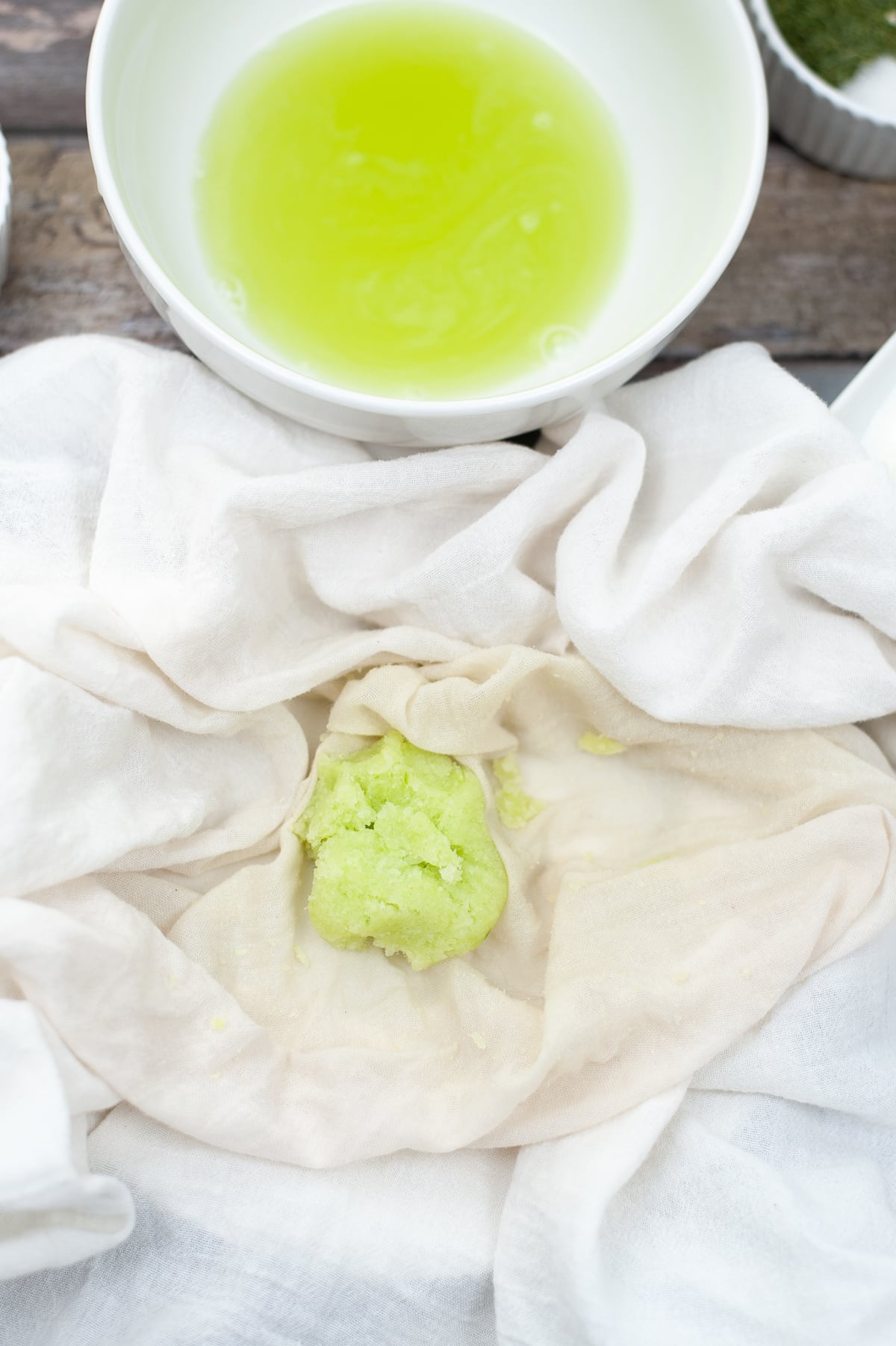 cucumbers drained of liquid and squeezed dry in cheesecloth