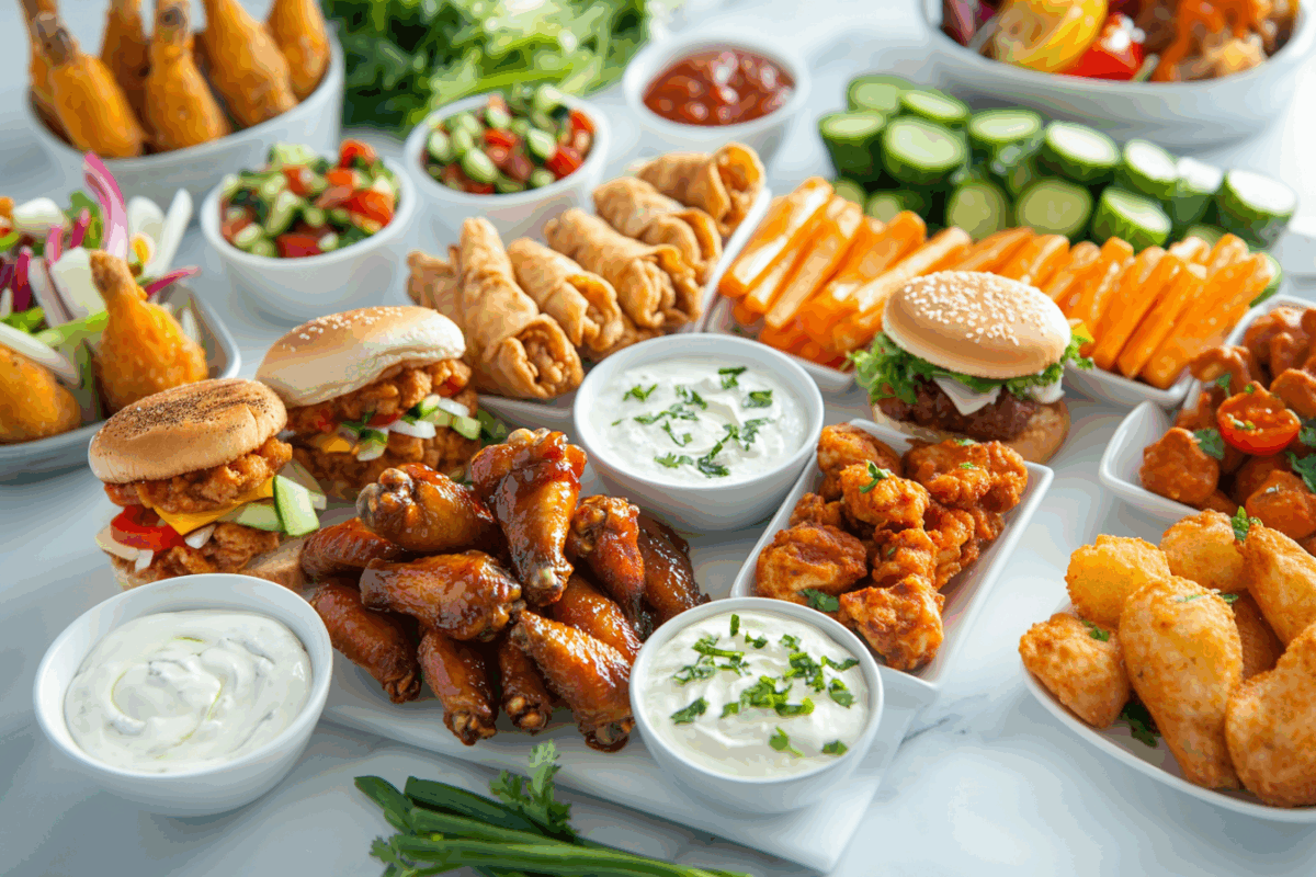game day appetizer spread