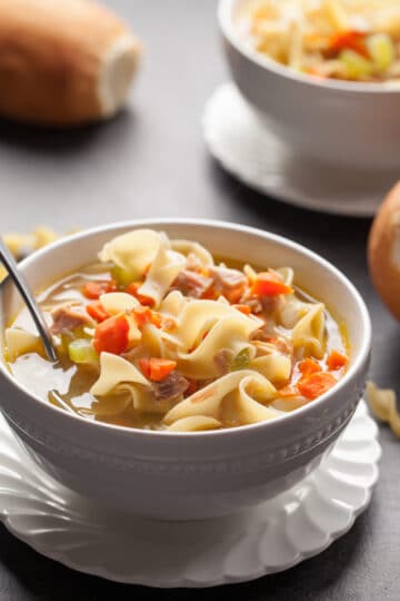 Instant Pot Chicken Noodle Soup is pure comfort food in a bowl