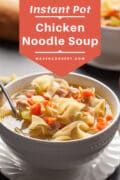 Instant Pot Chicken Noodle Soup pin