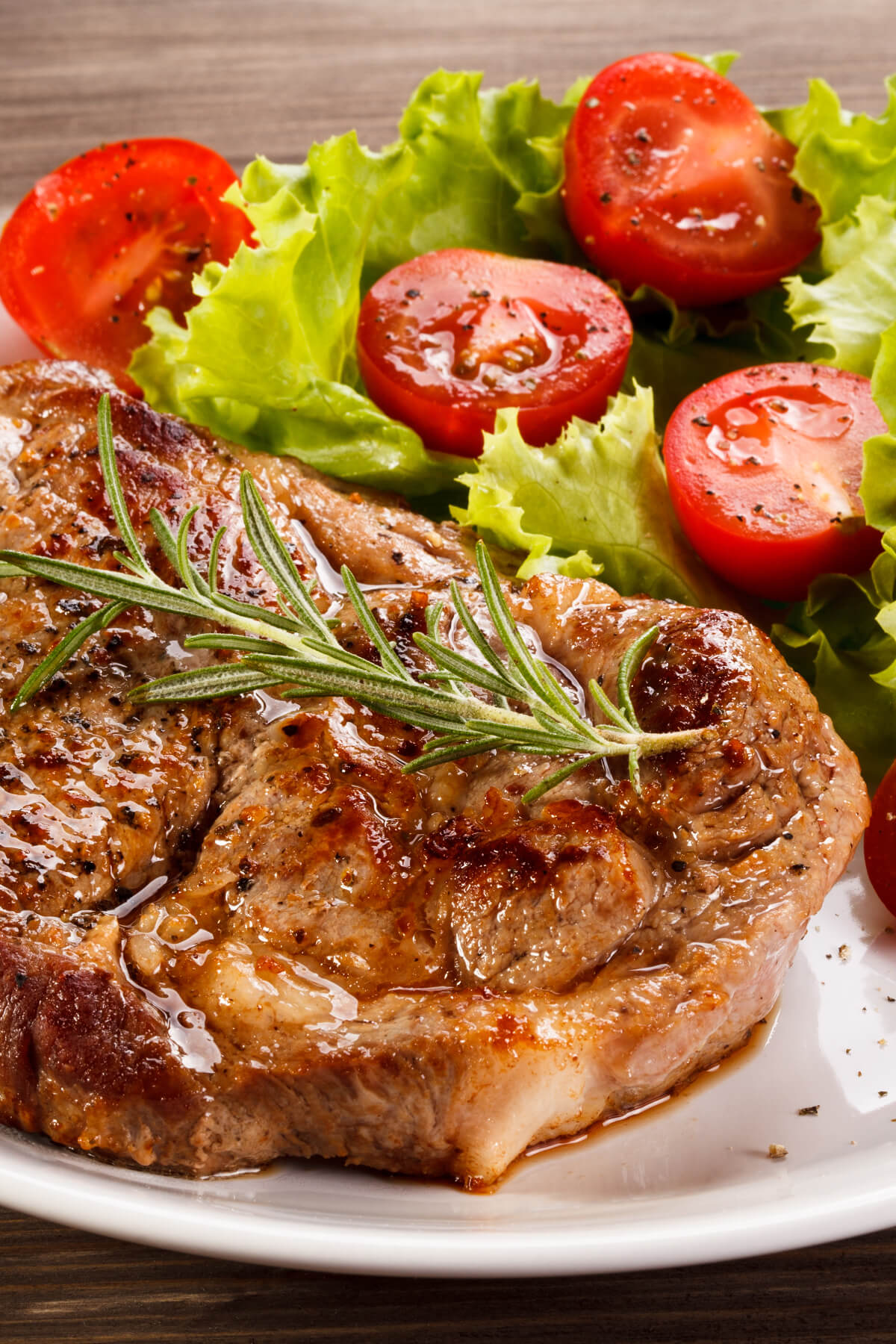 instant pot pork chops with side salad