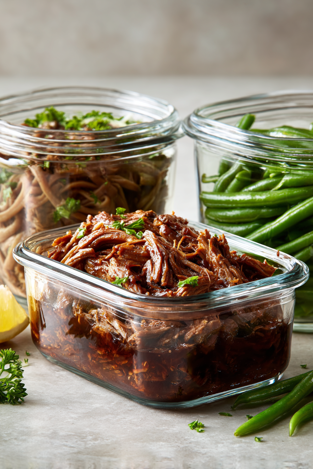 make ahead meat dinners in storage containers