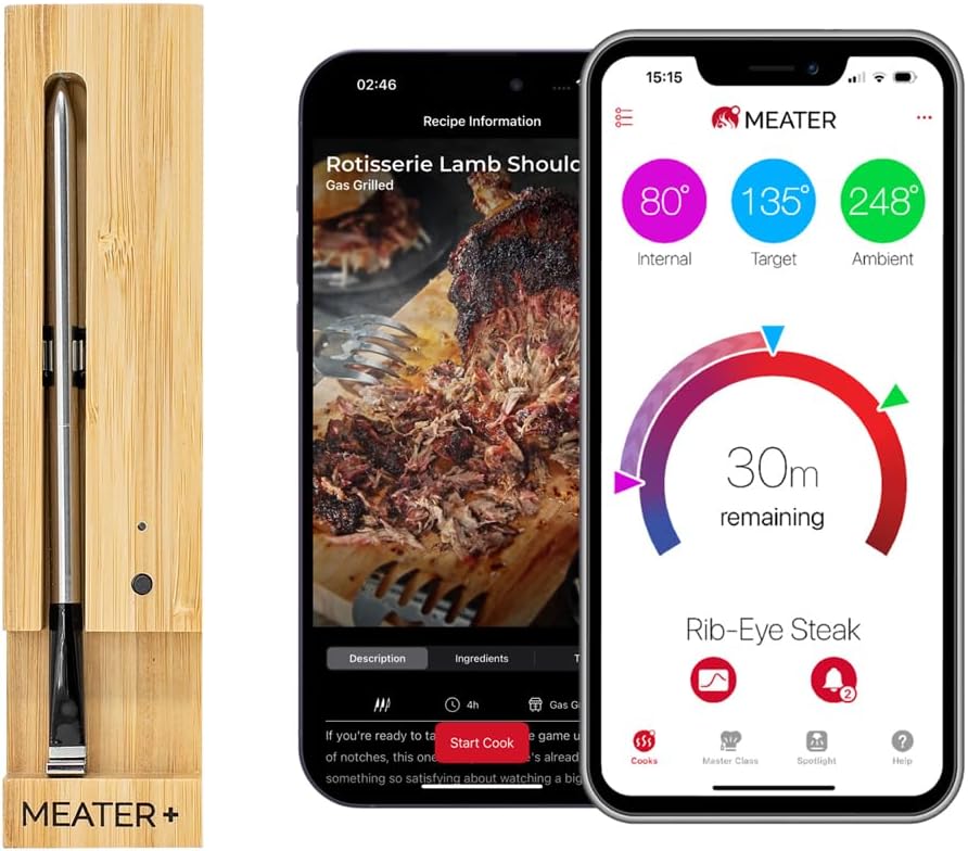 wireless instant read thermometer with doneness settings