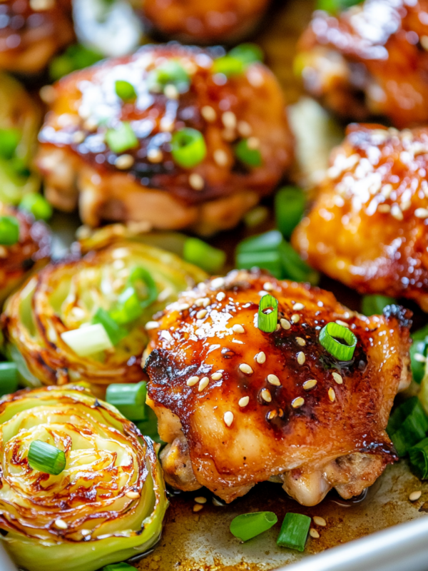 Miso Glazed Chicken with Roasted Cabbage