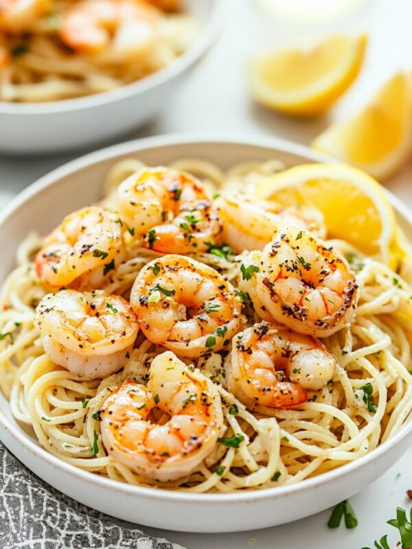 Shrimp Scampi with Miso Butter Sauce