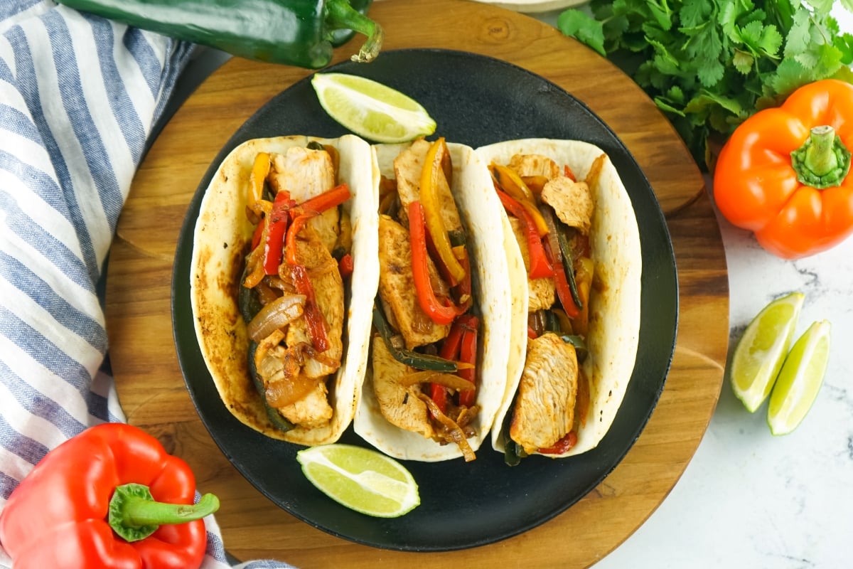 skillet chicken fajitas