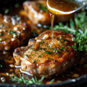 garlic butter pork chops