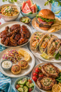 An assortment of easy summer dinners for hot days