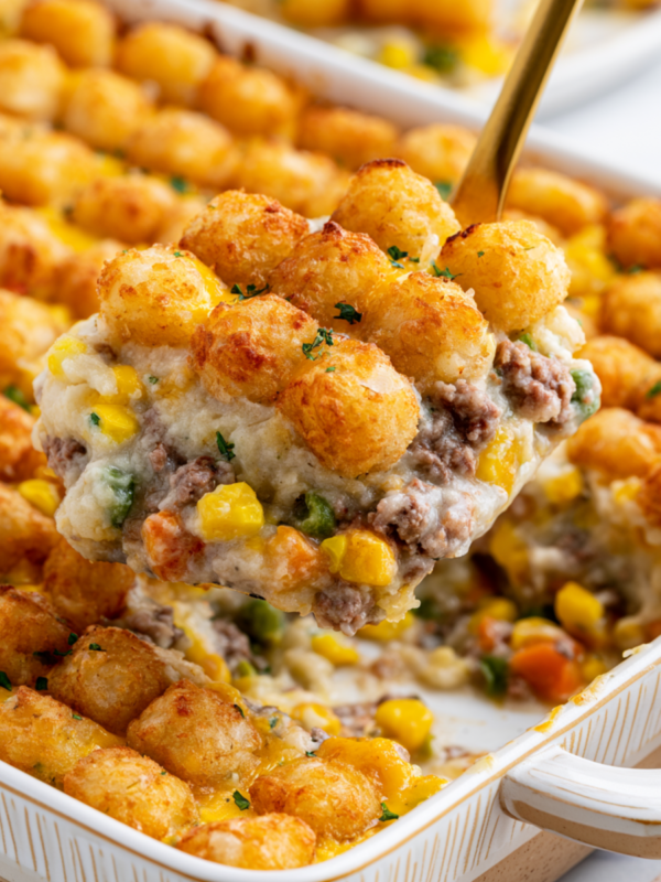 Tater Tot Casserole With Ground Beef